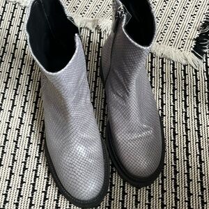 Pons Quintana grey leather bootie